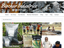 Tablet Screenshot of biocharindustries.com